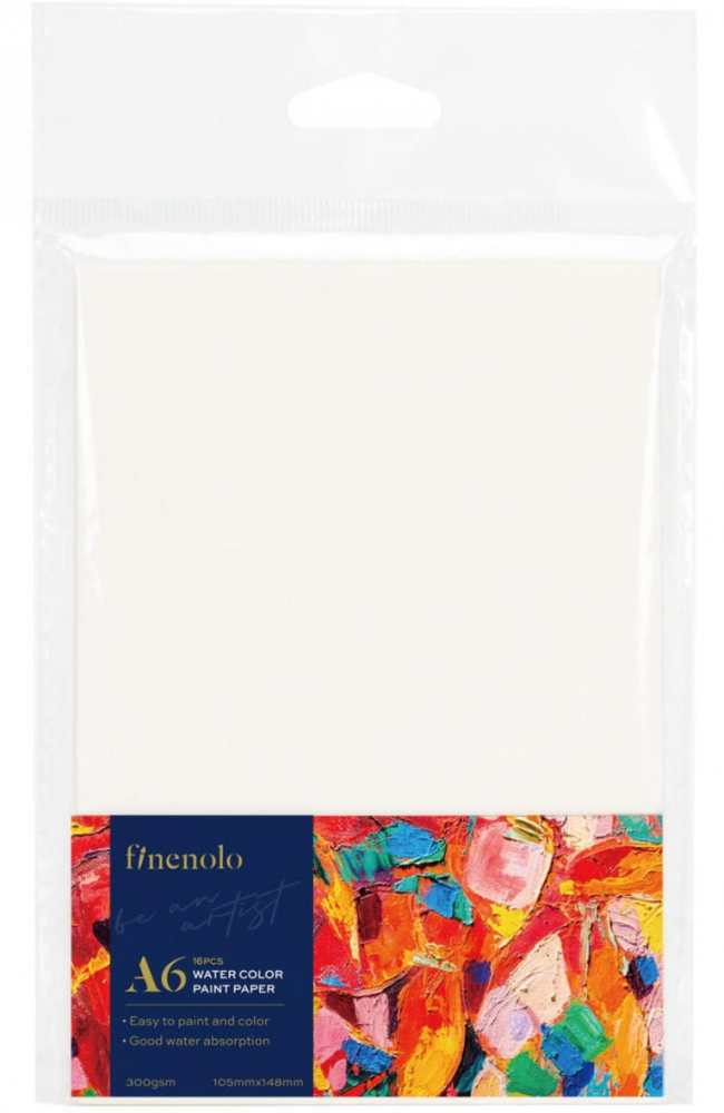 Papier akwarelowy Deli Finenolo, A6, 300g/m2, 16 kartek, biały