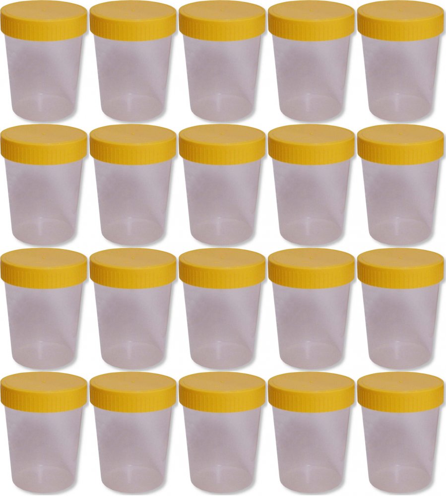 20x Pojemnik na mocz z nakrętką Zarys, niesterylny, 100ml, 1 sztuka