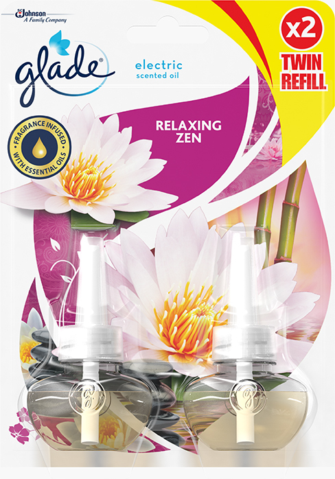 Wkład do odświeżacza elektrycznego Glade by Brise, Relaxing Zen, 2 x 20ml