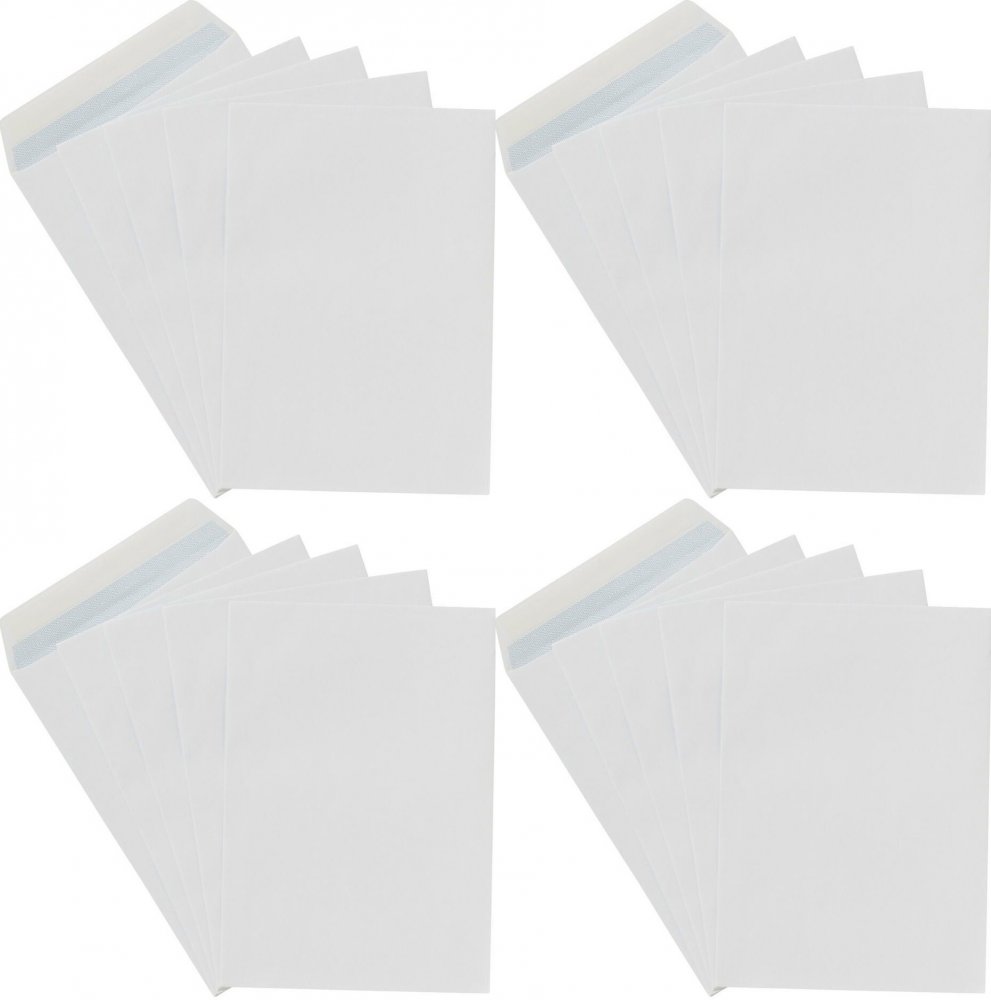 4x Koperta standardowa NC, C4, samoklejąca SK, 250 sztuk, biały