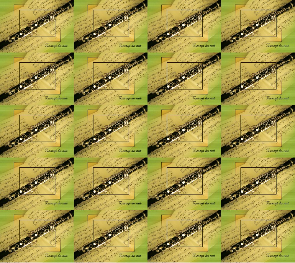 20x Zeszyt do nut Kreska, A5, 16 kartek, mix wzorów