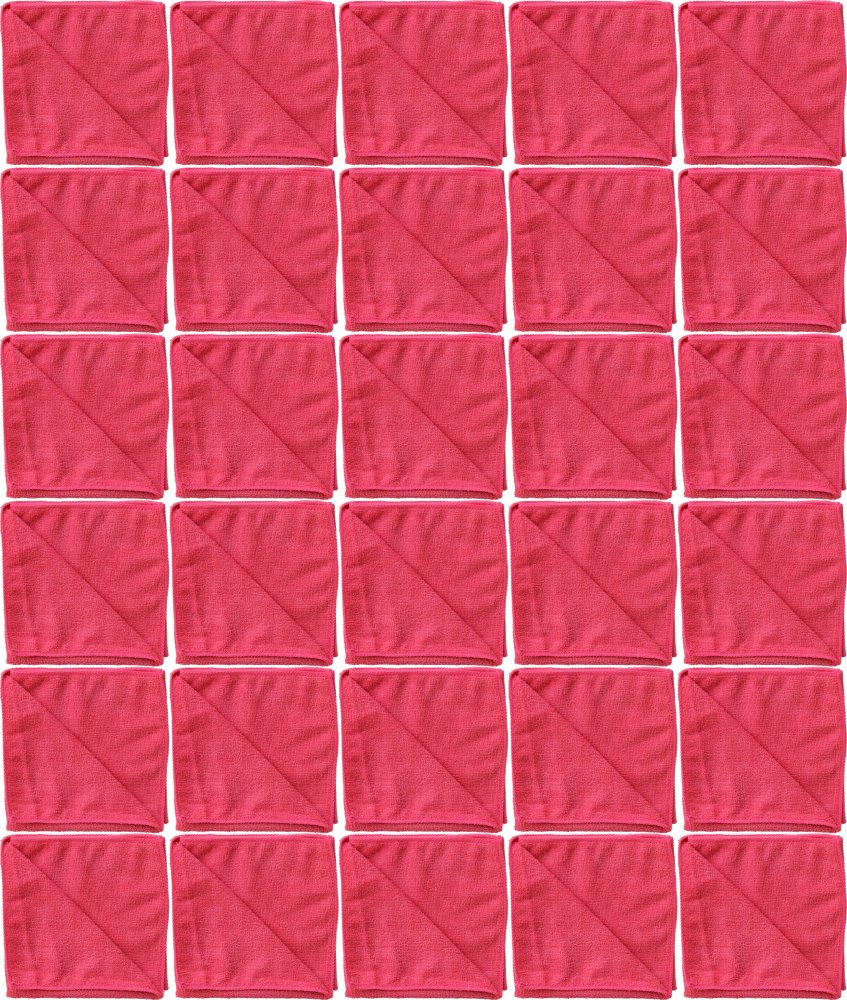 60x Ściereczka z mikrofibry Merida, 35x35cm, 1 sztuka, czerwony
