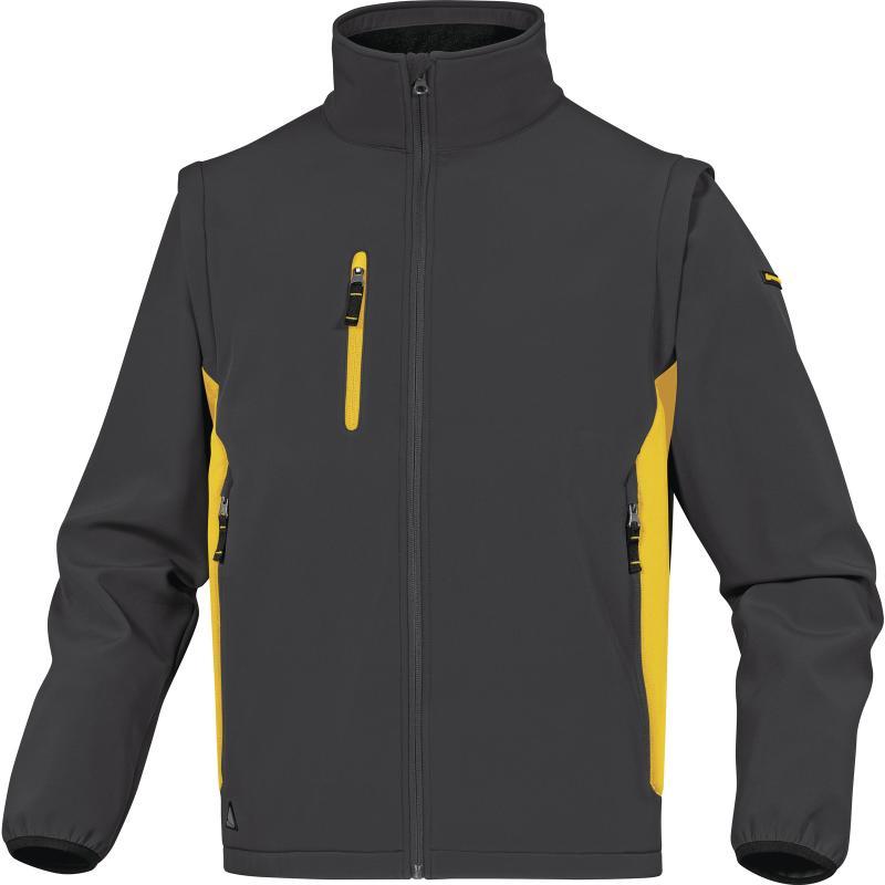 Bluza softshell Delta Plus Mysen2, rozmiar L, szaro-żółty