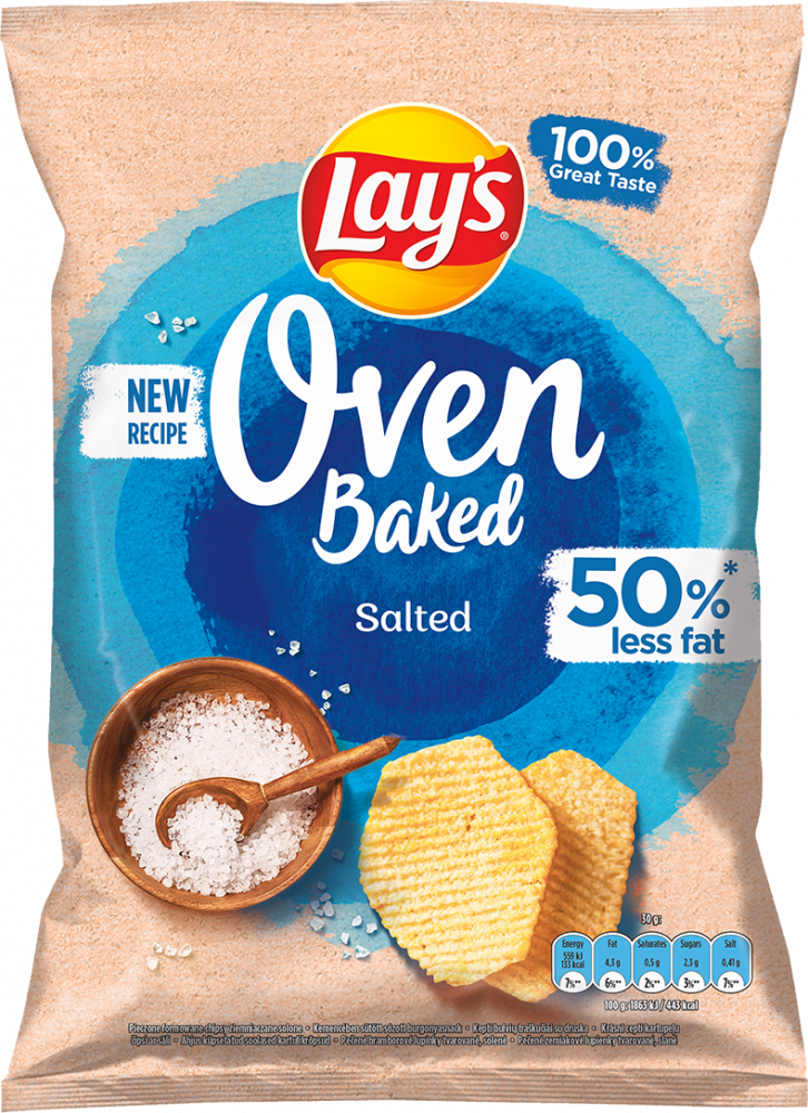 Chipsy Lay's Oven Baked Salted, solone, 110g
