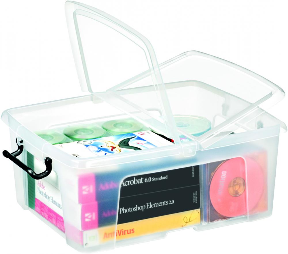 Pojemnik biurowy Cep Smartbox, 24l, transparentny