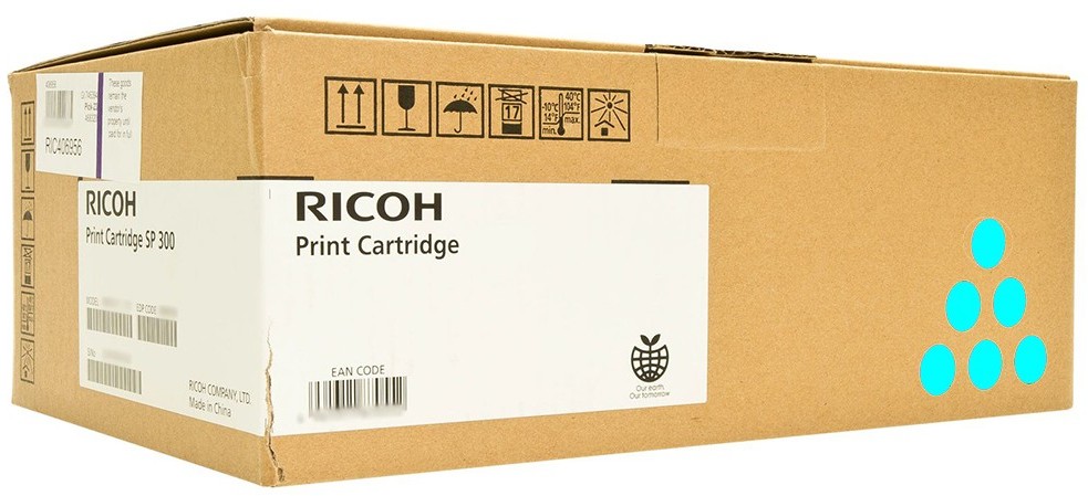 Toner Ricoh C252 (407717), 6000 stron, cyan (błękitny)