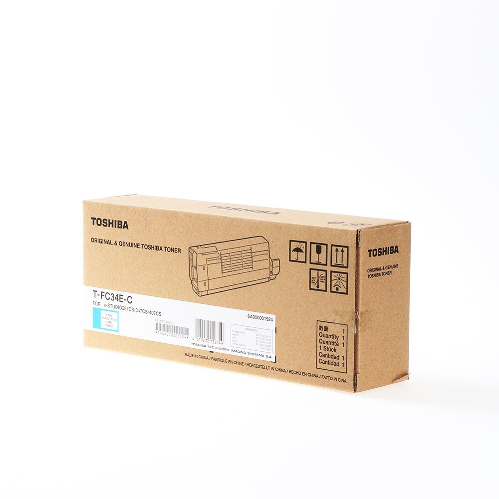 Toner Toshiba 6A000001524 (T-FC34EC), 11500 stron, cyan (błękitny)