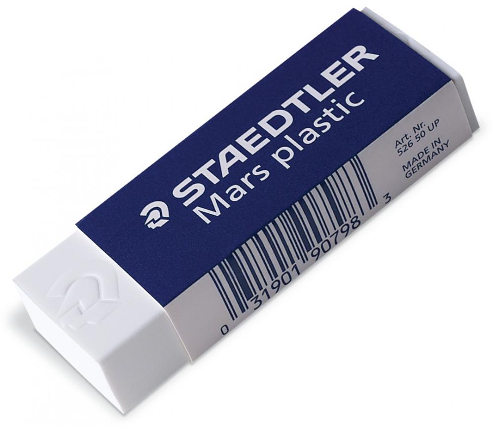 Gumka kreślarska Staedtler, 65x23x13mm, biały