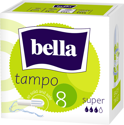 Tampony Bella, rozmiar super, 8 sztuk