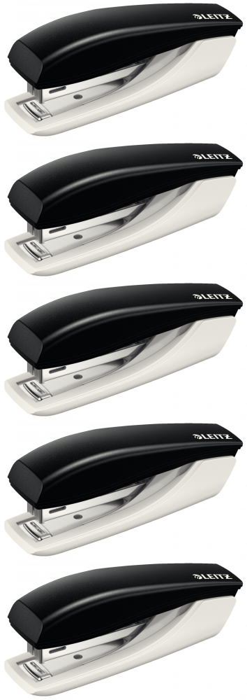 5x Zszywacz mini Leitz New NeXXt, do 10 kartek, czarny
