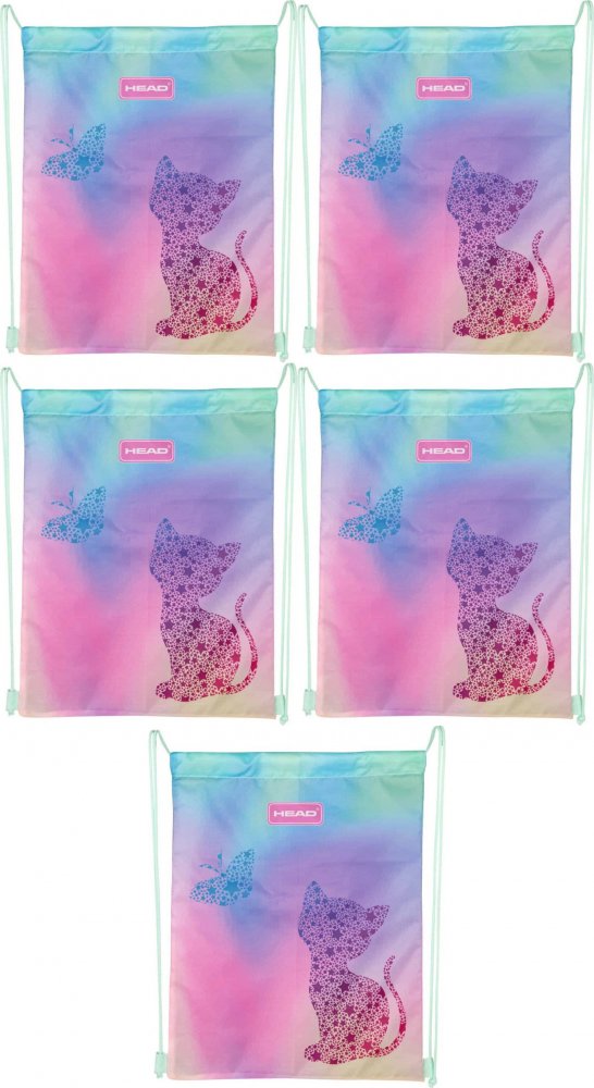 5x Worek na buty Astra Head AD1 Kitty Ombre, 44x33cm