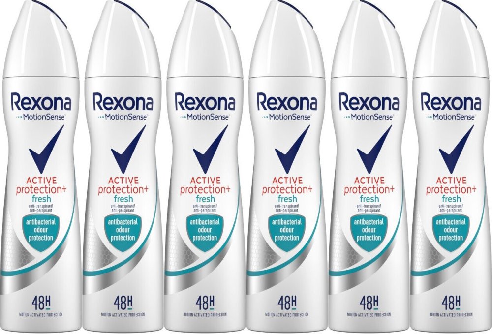 6x Antypespirant Rexona Women Spray Active Shield Fresh, 150ml