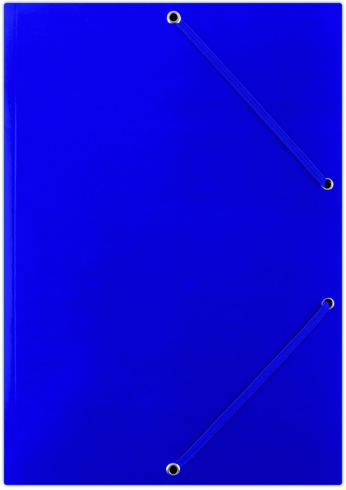 Teczka kartonowa z narożną gumką Donau, A4, 3-skrzydłowa, 400g/m2, niebieski