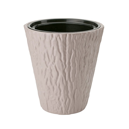 1 buc, Set de mască și ghiveci Kora, gri taupe, 30 cm - : Mod de ambalare: 1 buc