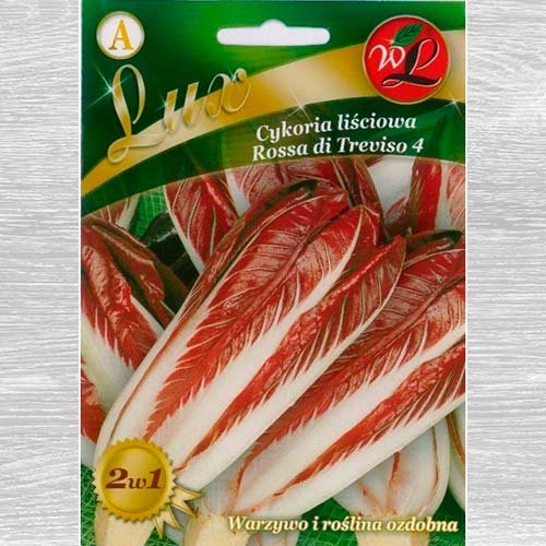 1 pac, Cicoare de frunze (radicchio) Rossa di Treviso - Semințe: Mod de ambalare: 1 g