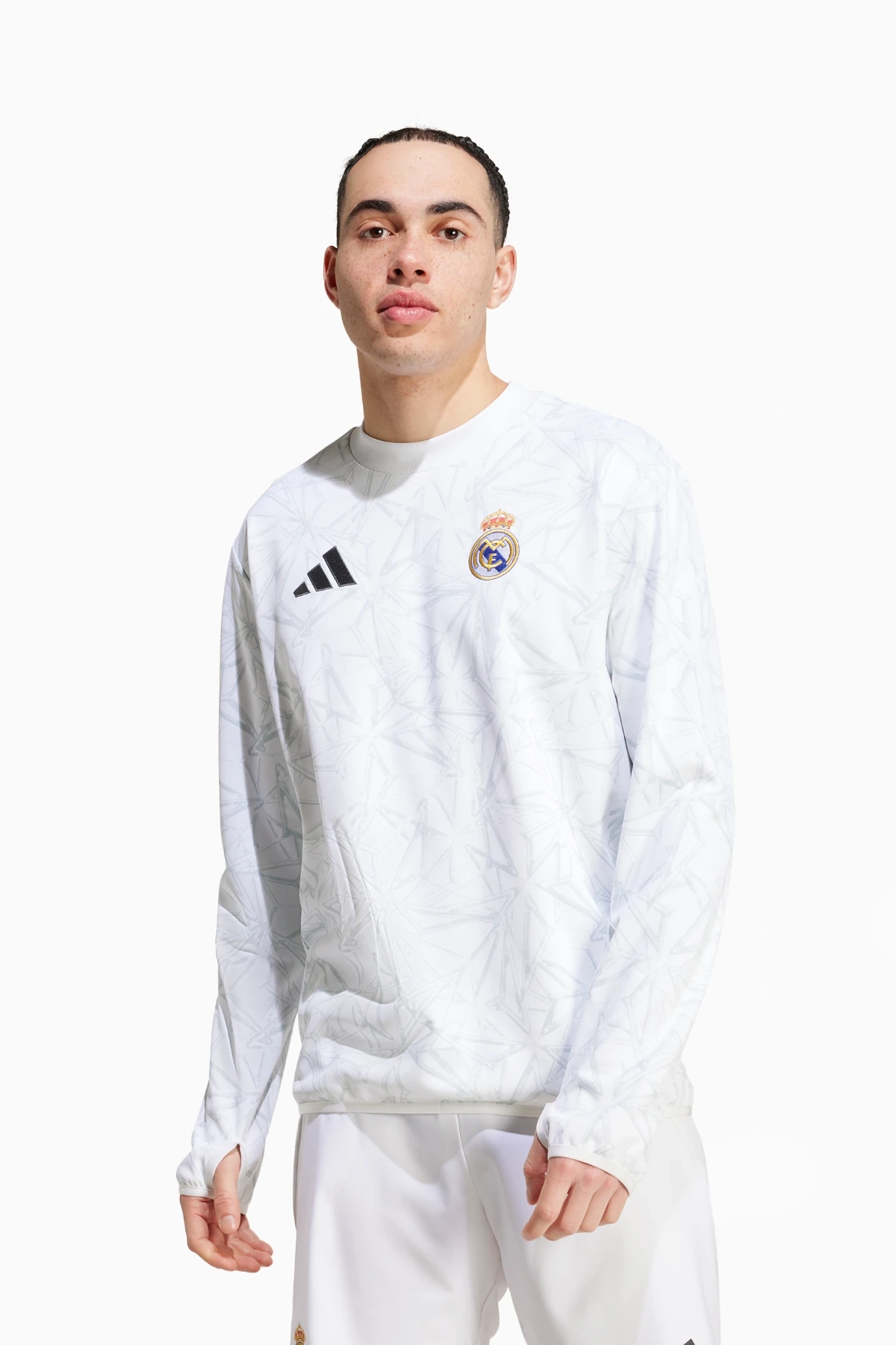 Bluza adidas Real Madryt 24/25 Pre-Match - Biały