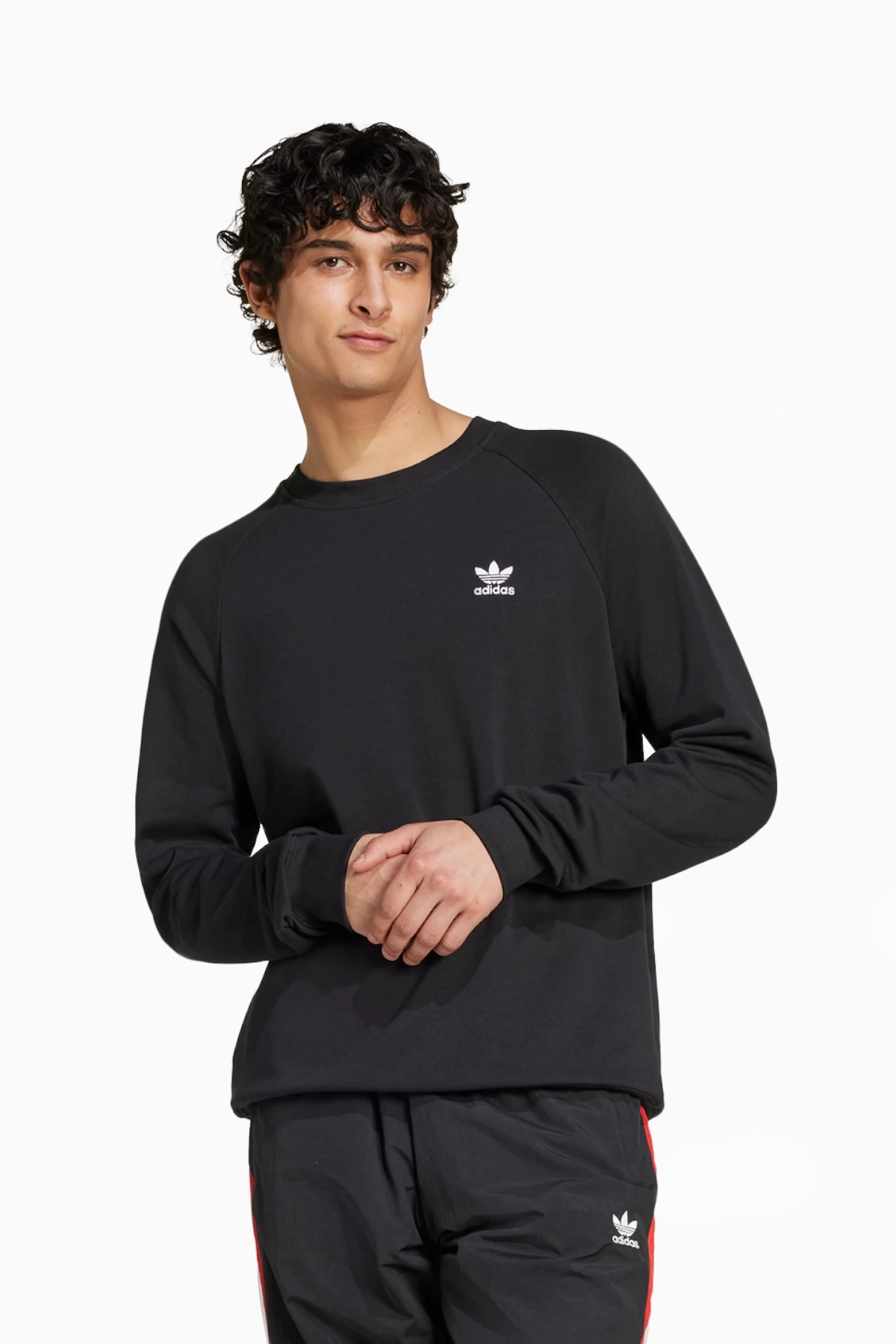 Bluza adidas Trefoil Essentials Crew - Czarny