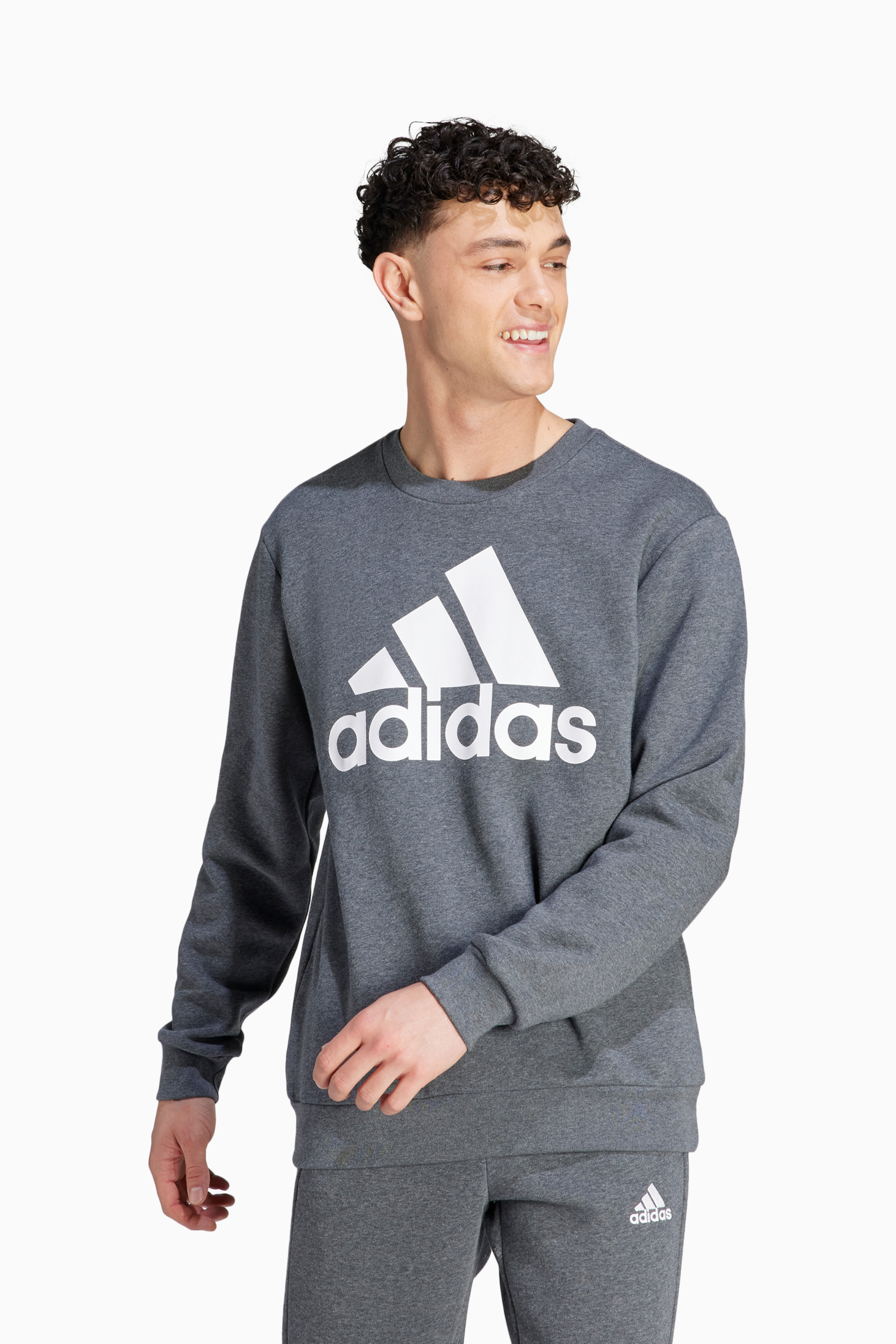 Bluza adidas Essentials Fleece Big Logo - Szary
