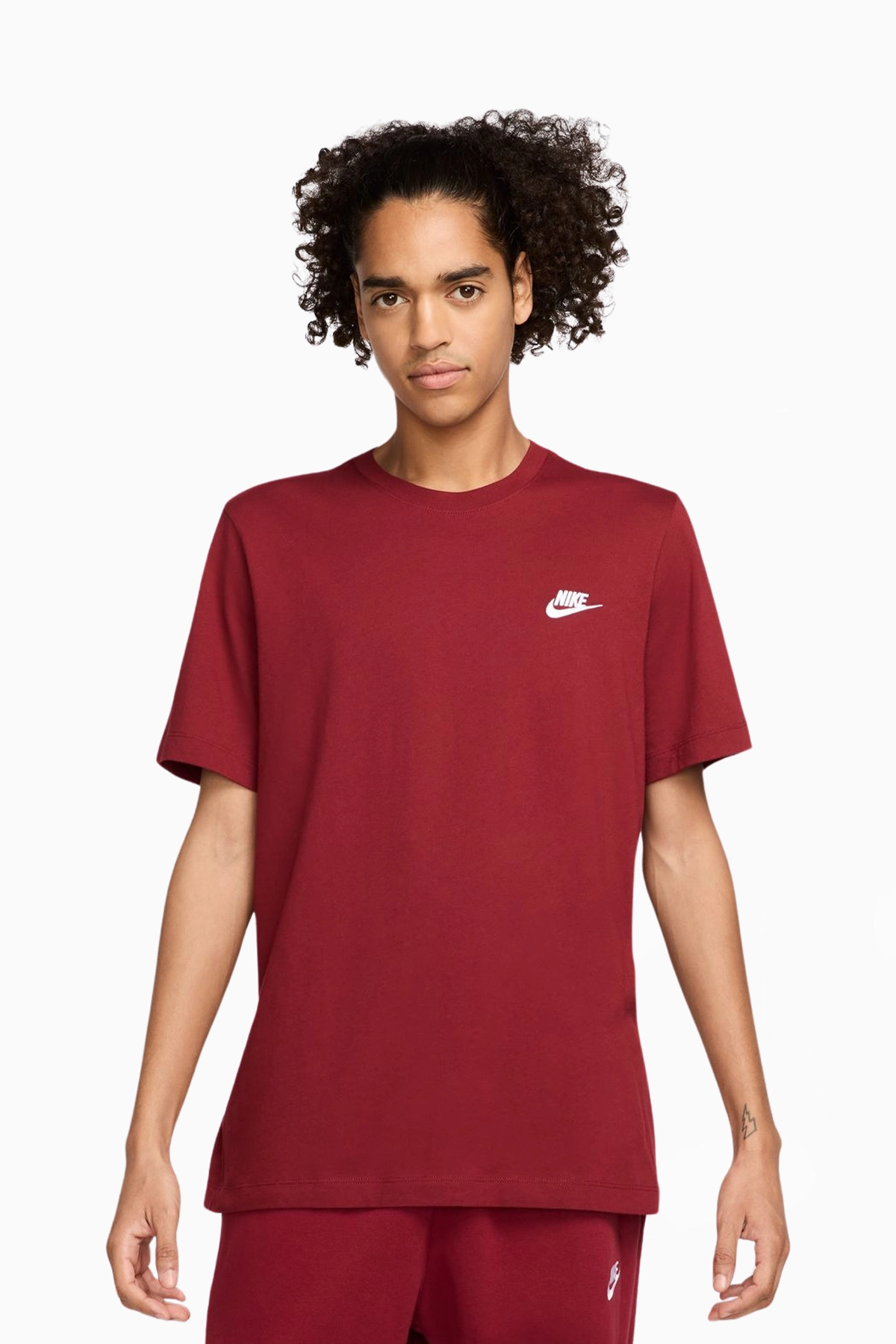 Koszulka Nike Sportswear Club - Bordowy