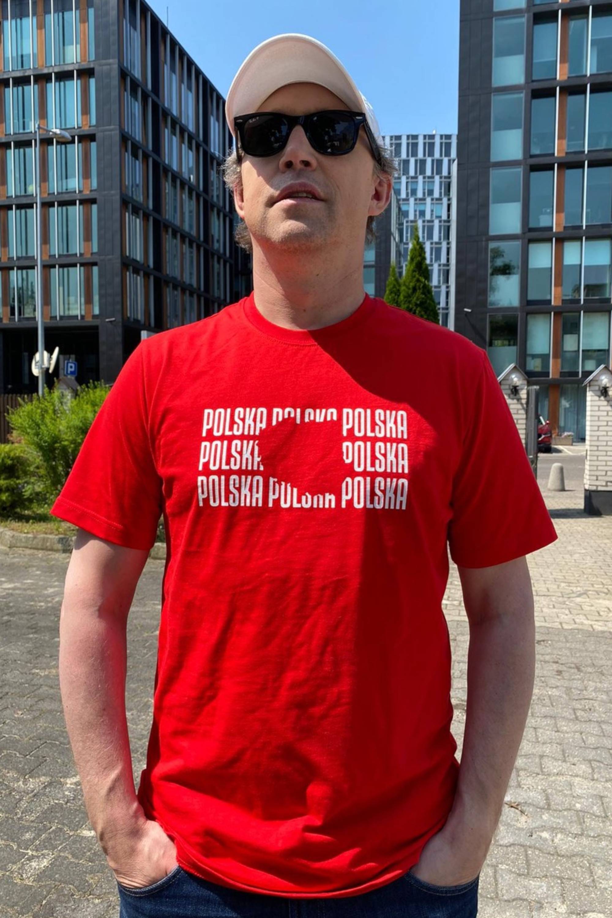 Koszulka Kanał Sportowy - POLSKA - Czerwony