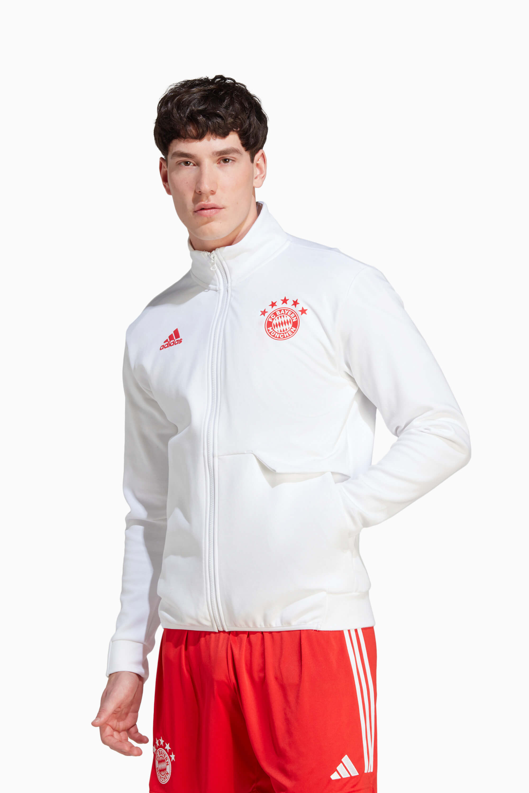 Bluza adidas FC Bayern 23/24 Anthem - Biały