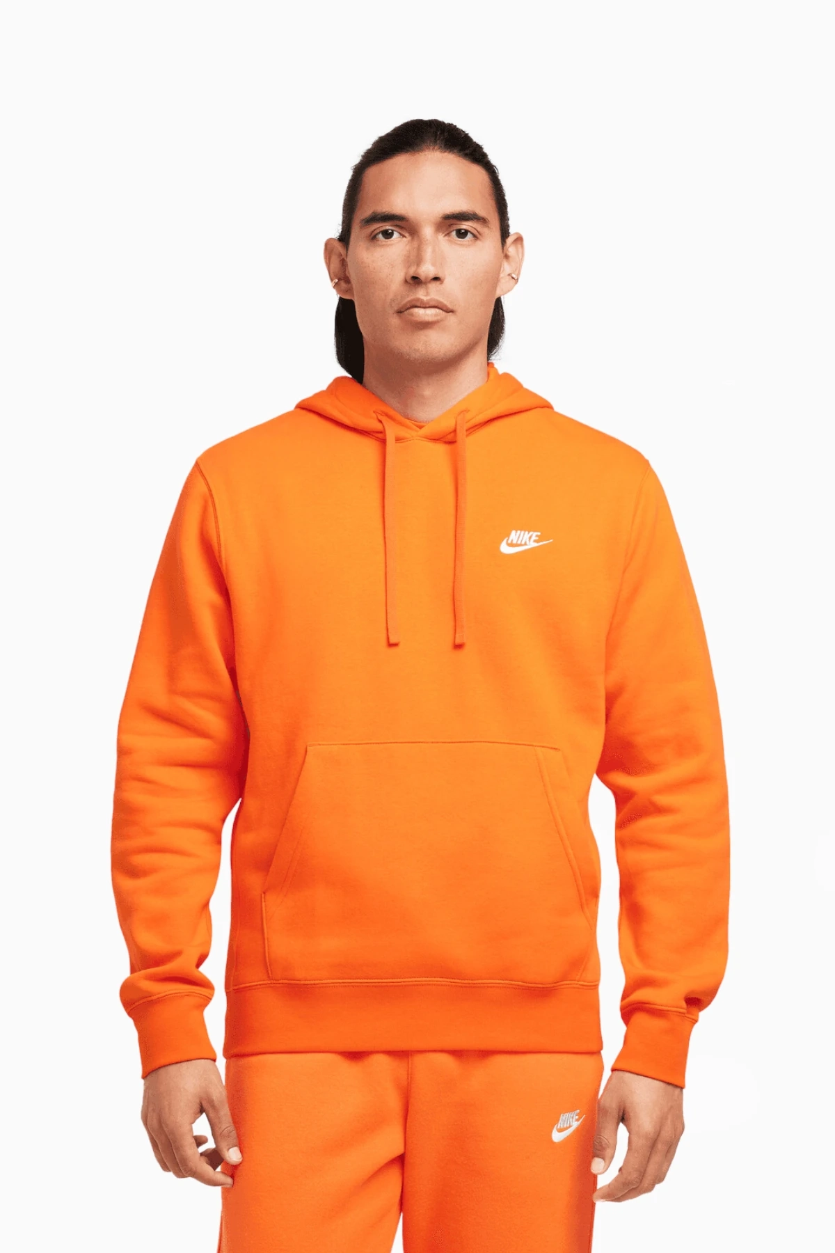 Bluza z kapturem Nike Sportswear Club Fleece - Pomarańczowy