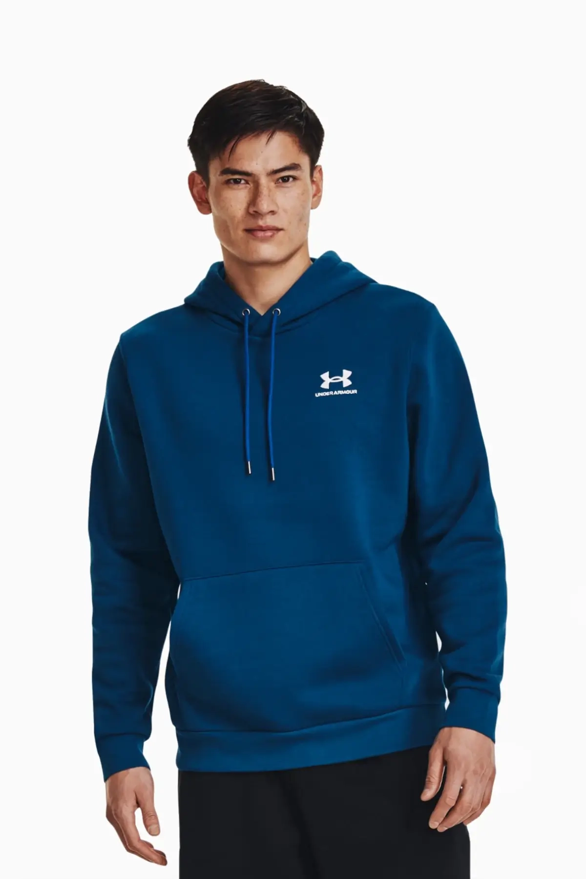 Bluza z kapturem Under Armour Essential Fleece - Niebieski