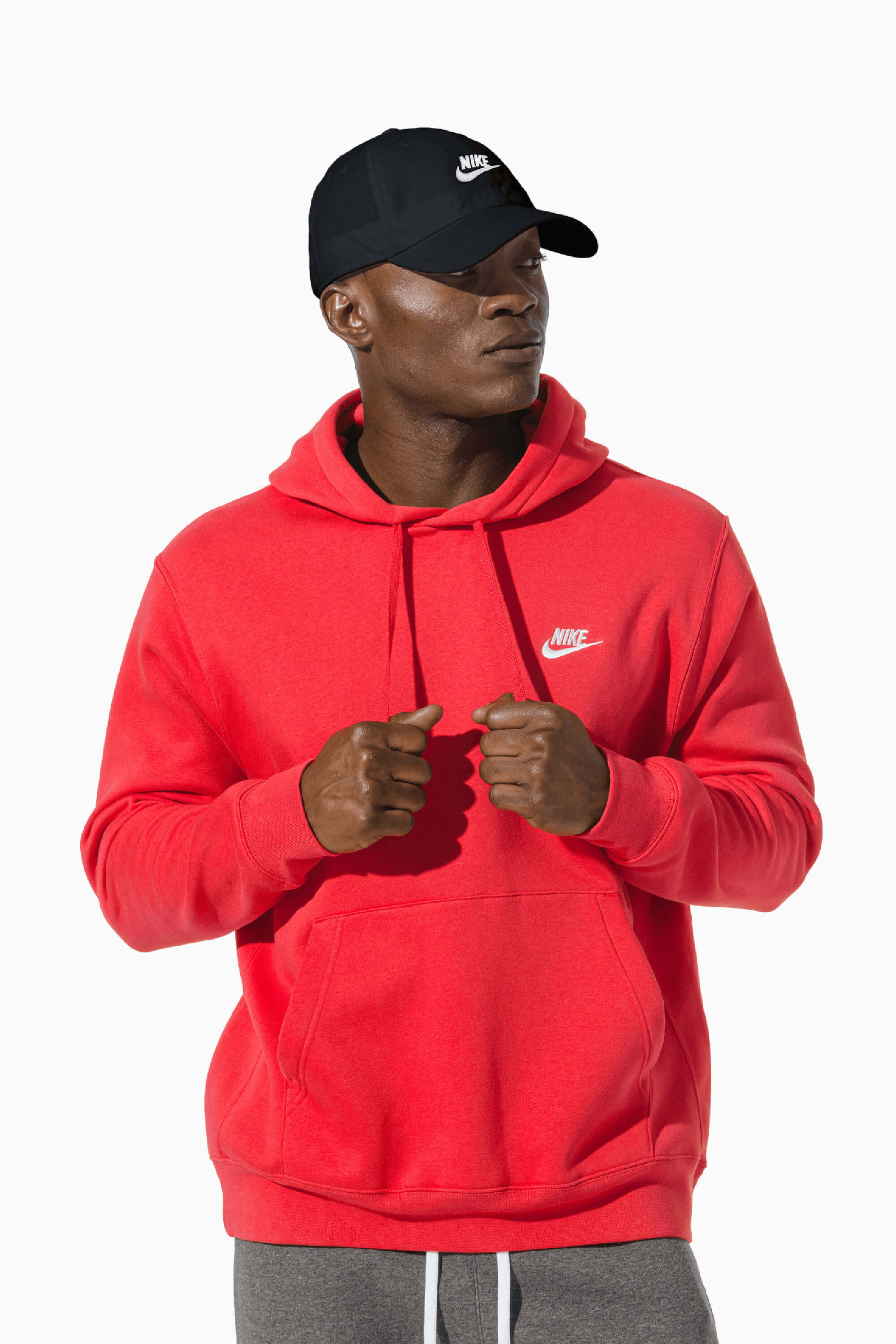Bluza z kapturem Nike Sportswear Club Fleece - Czerwony
