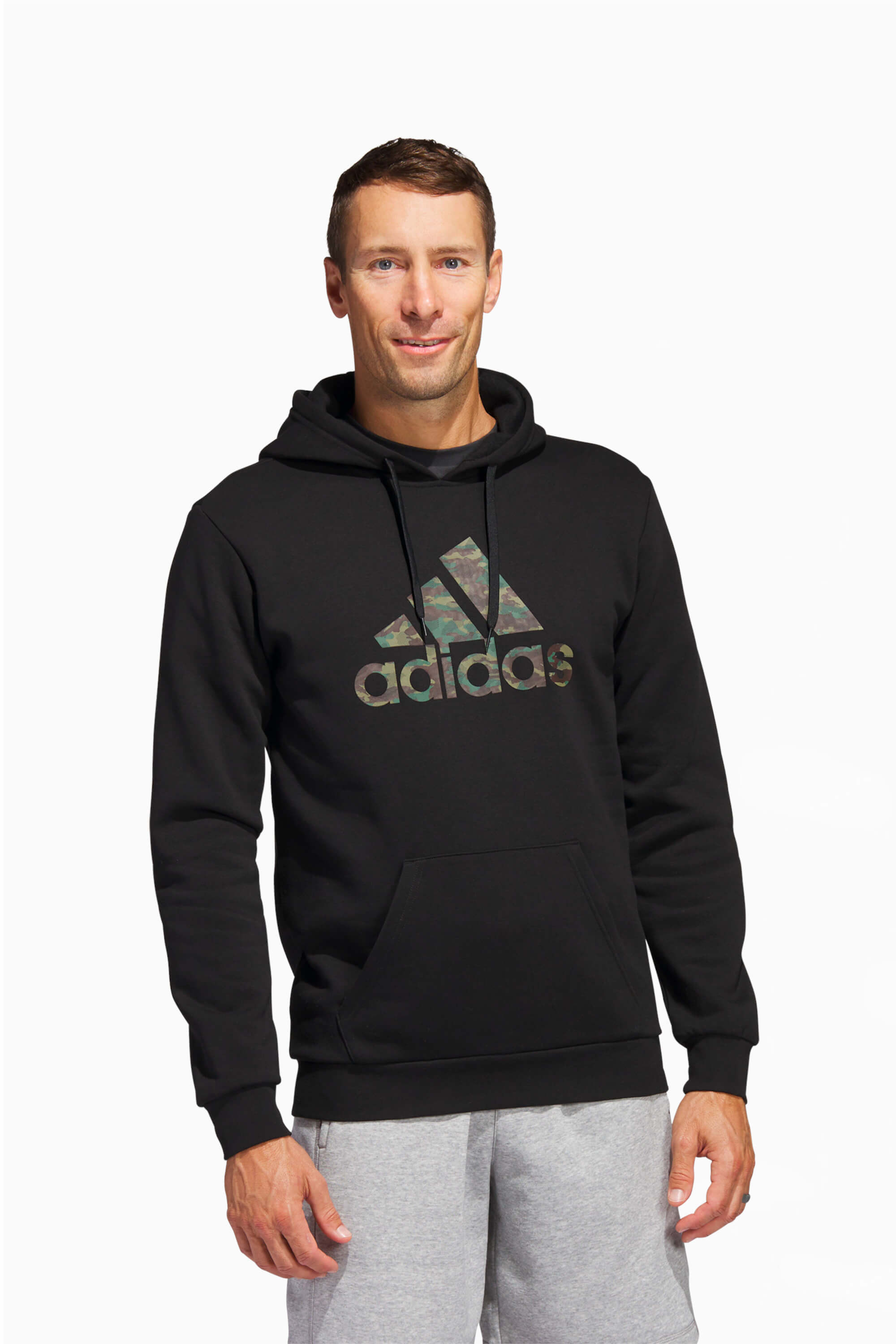 Bluza z kapturem adidas Sportswear Camo - Czarny