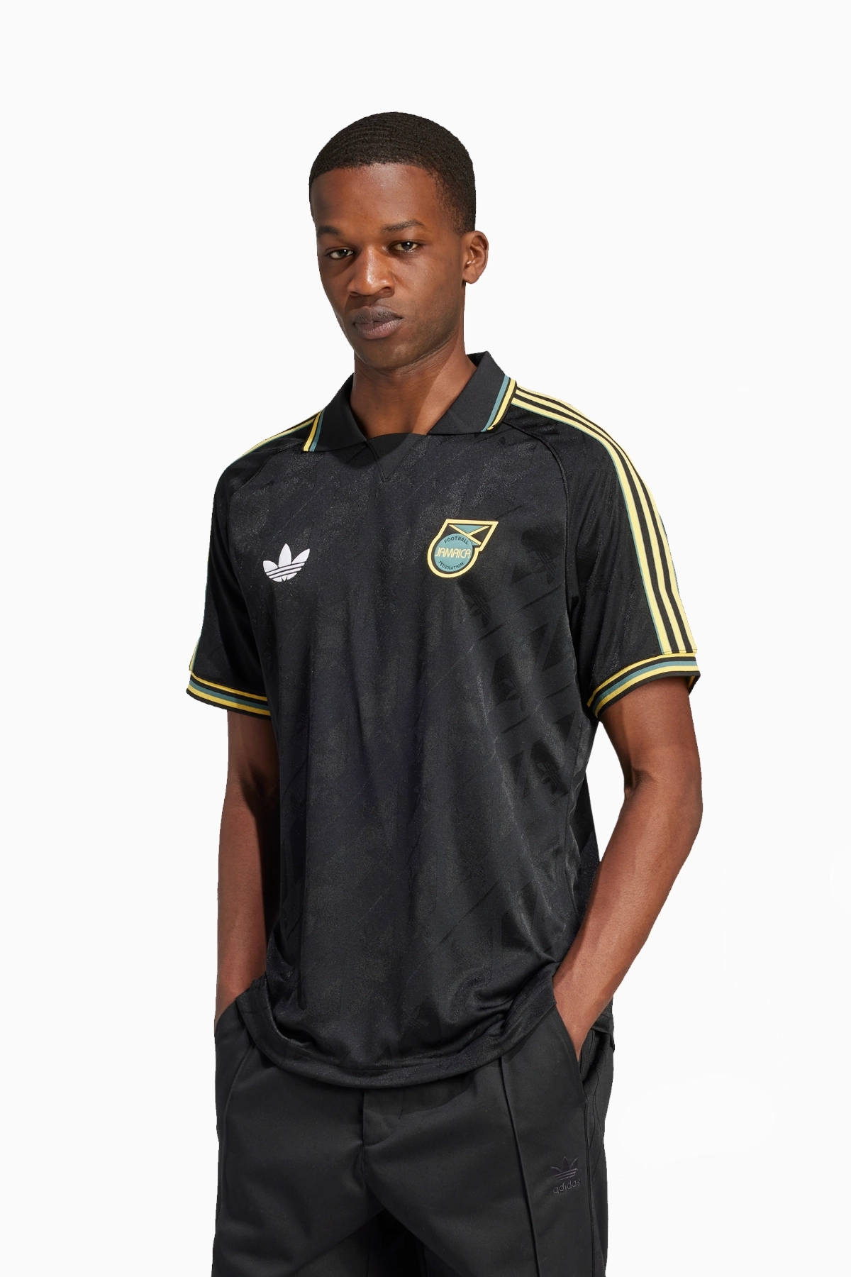 Koszulka Reprezentacji Jamajki adidas 2024 Lifestyler - Czarny