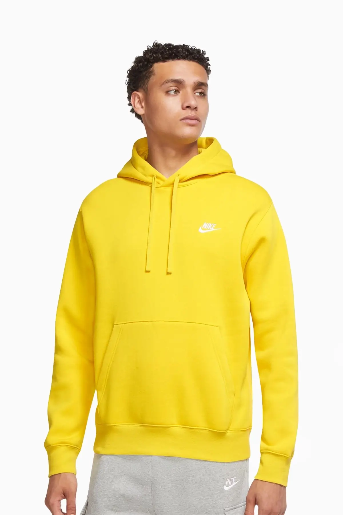 Bluza z kapturem Nike Sportswear Club Fleece - Żółty