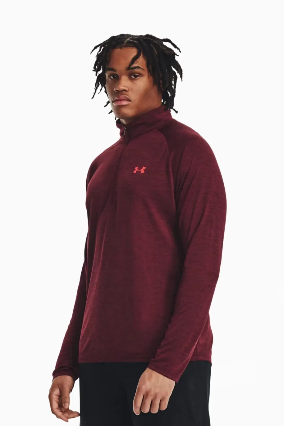 Bluza Under Armour Tech 1/2 Zip - Bordowy