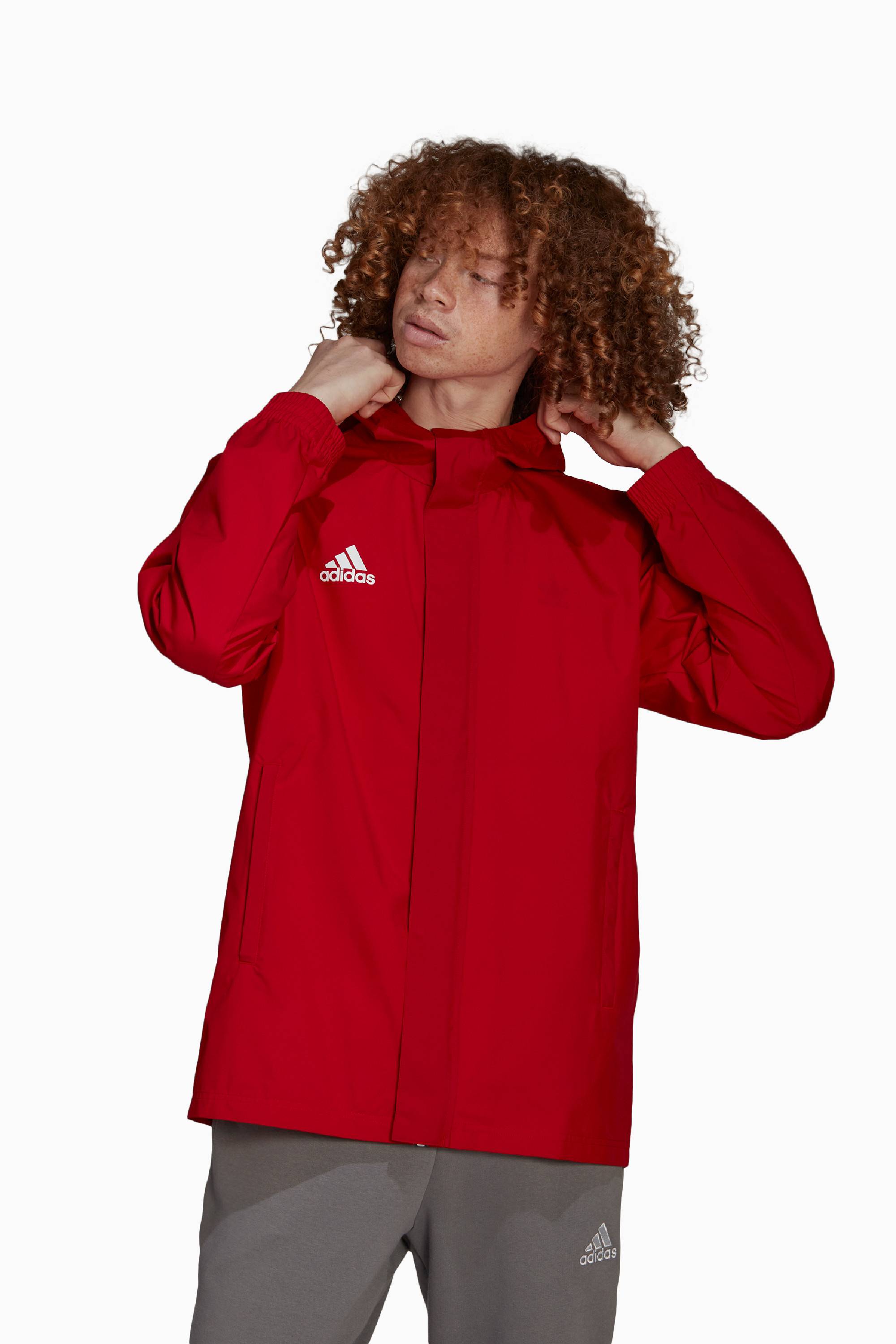 Kurtka adidas Entrada 22 Allweather - Czerwony