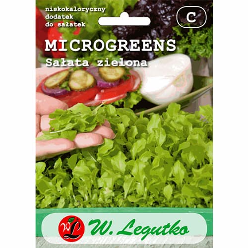 1 szt, Mikronövények - Zöld saláta - Magok: Mod de ambalare: 1.5 g
