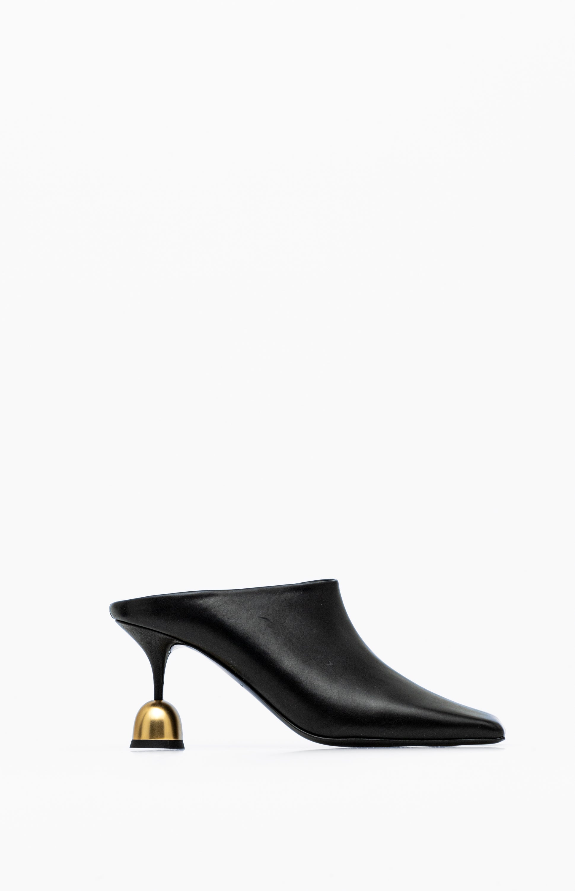 Klapki na obcasie DONNA DEEP BLACK 37 - Vanda Novak