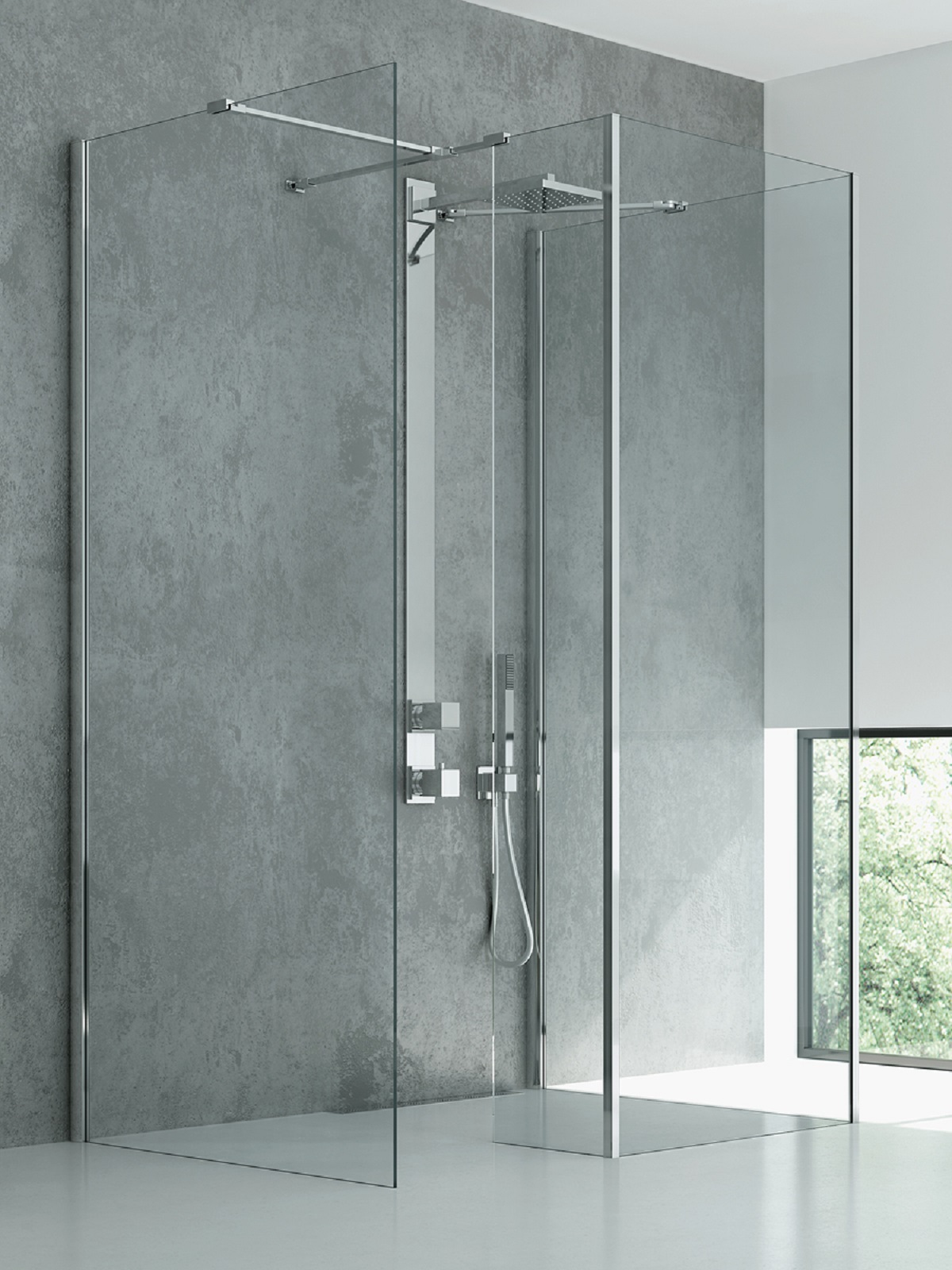 New Trendy New Modus ścianka prysznicowa walk-in 80 cm chrom połysk/szkło przezroczyste EXK-5528