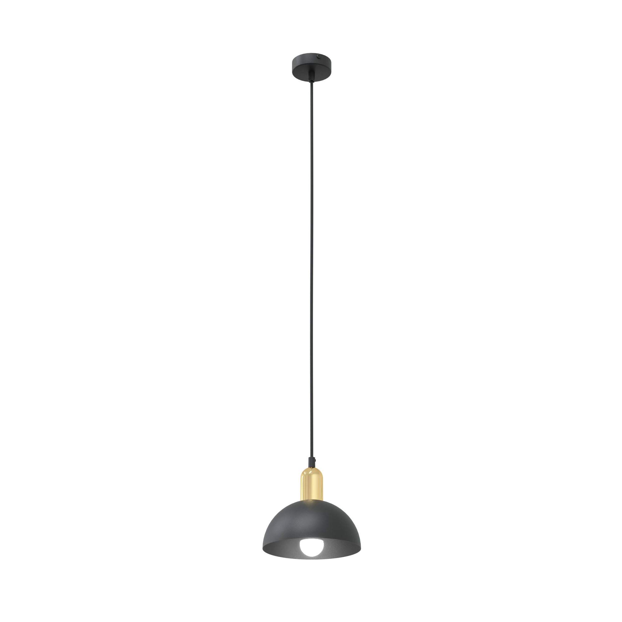 Emibig Moto lampa wisząca 1x15 W czarna-złota 1386/1