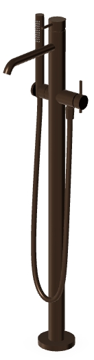 Zucchetti Helm bateria wannowo-prysznicowa brushed chocolate ZHE730.XP21