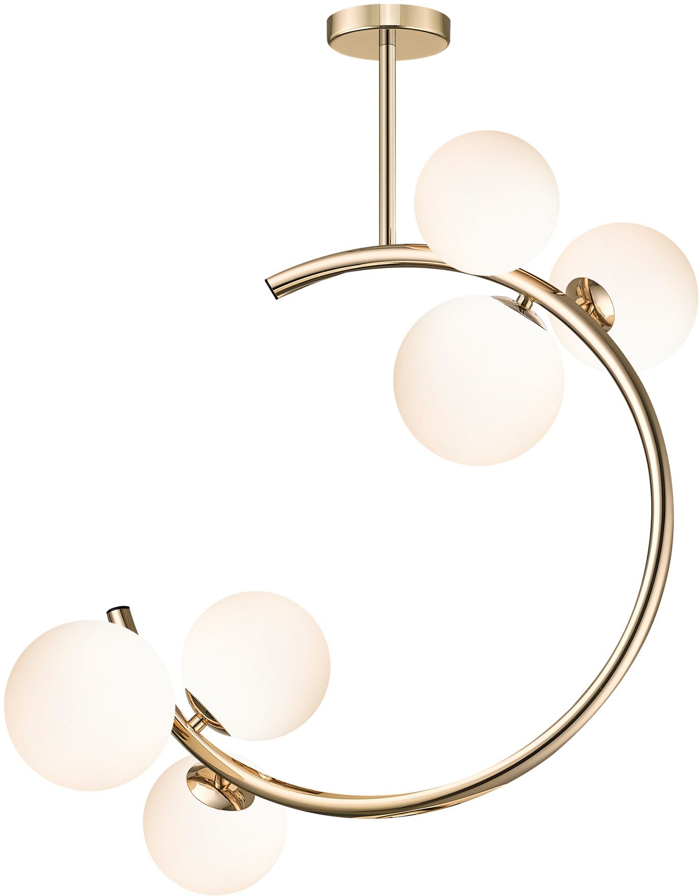 Zuma Line Molecule lampa podsufitowa 6x33 W złoty/biały C0454-06Q-F7AA