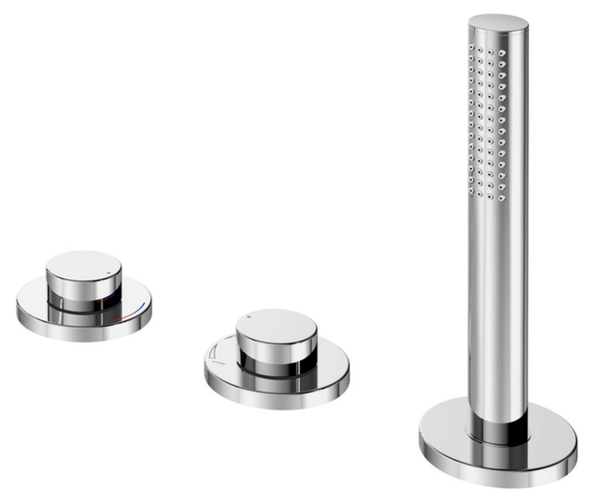 Keuco Edition 400 bateria nawannowa 3-otworowa chrom 51530010500