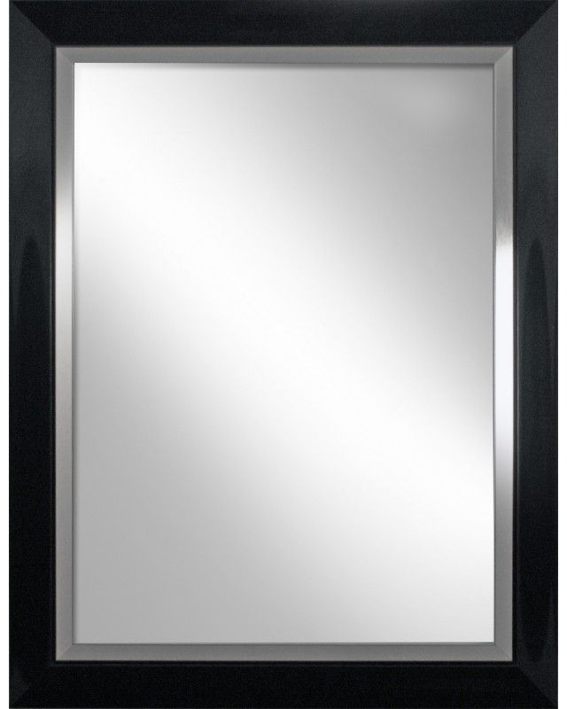 Ars Longa Venice lustro 82x63 cm prostokątne czarny połysk VENICE5070-C