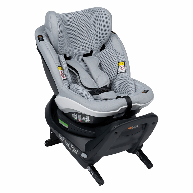 BeSafe iZi Turn i-Size - fotelik obrotowy od 61cm do 105cm, od 6 m-cy do 4 lat, do 18 kg-Peak Mesh