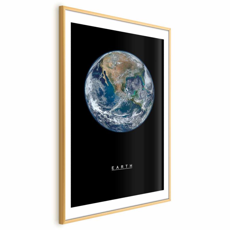 Plakat Artgeist Ziemia 40x60 cm z ramą złotą 1 szt