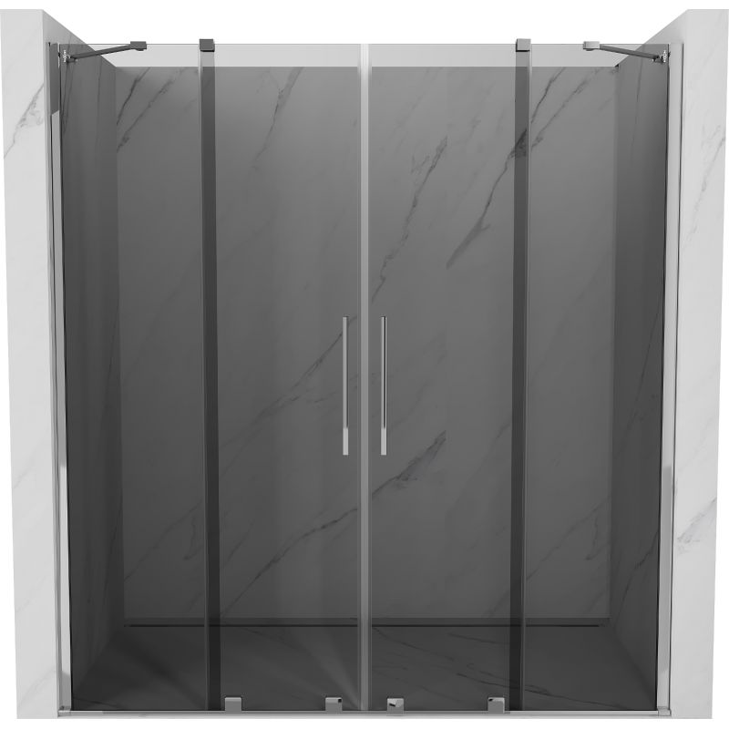 Drzwi prysznicowe przesuwne Mexen Velar grafit 200x200 cm 1 szt.