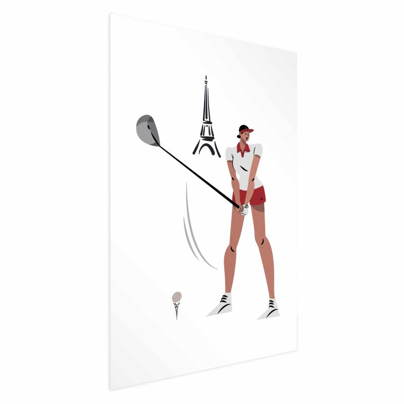 Plakat Artgeist Francuska golfistka 40x60 cm bez ramy 1 szt