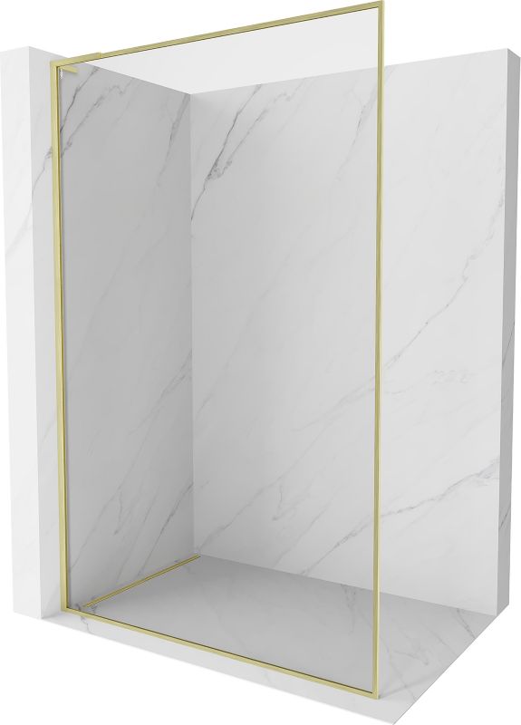Ścianka prysznicowa Mexen Kioto-F L złota 120x202 cm 800-120-174-55-001 szt.