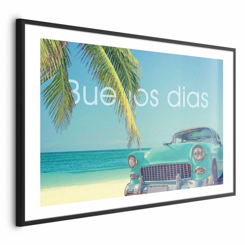Plakat Artgeist Buenos dias 60x40 cm z ramą czarną 1 szt