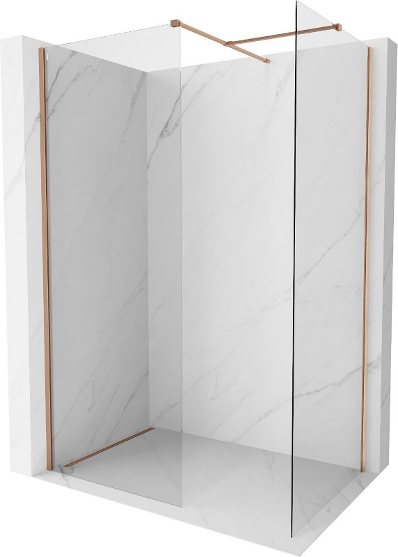 Ścianka prysznicowa walk-in Mexen Kioto-X transparentna miedź 120x110 cm 800-120-202-65-00-110-X 1 szt.