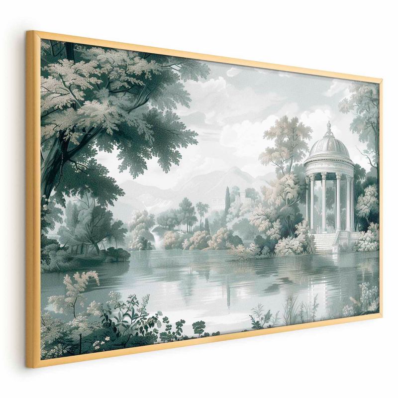 Plakat Artgeist Pejzaż retro 90x60 cm z ramą złotą 1 szt