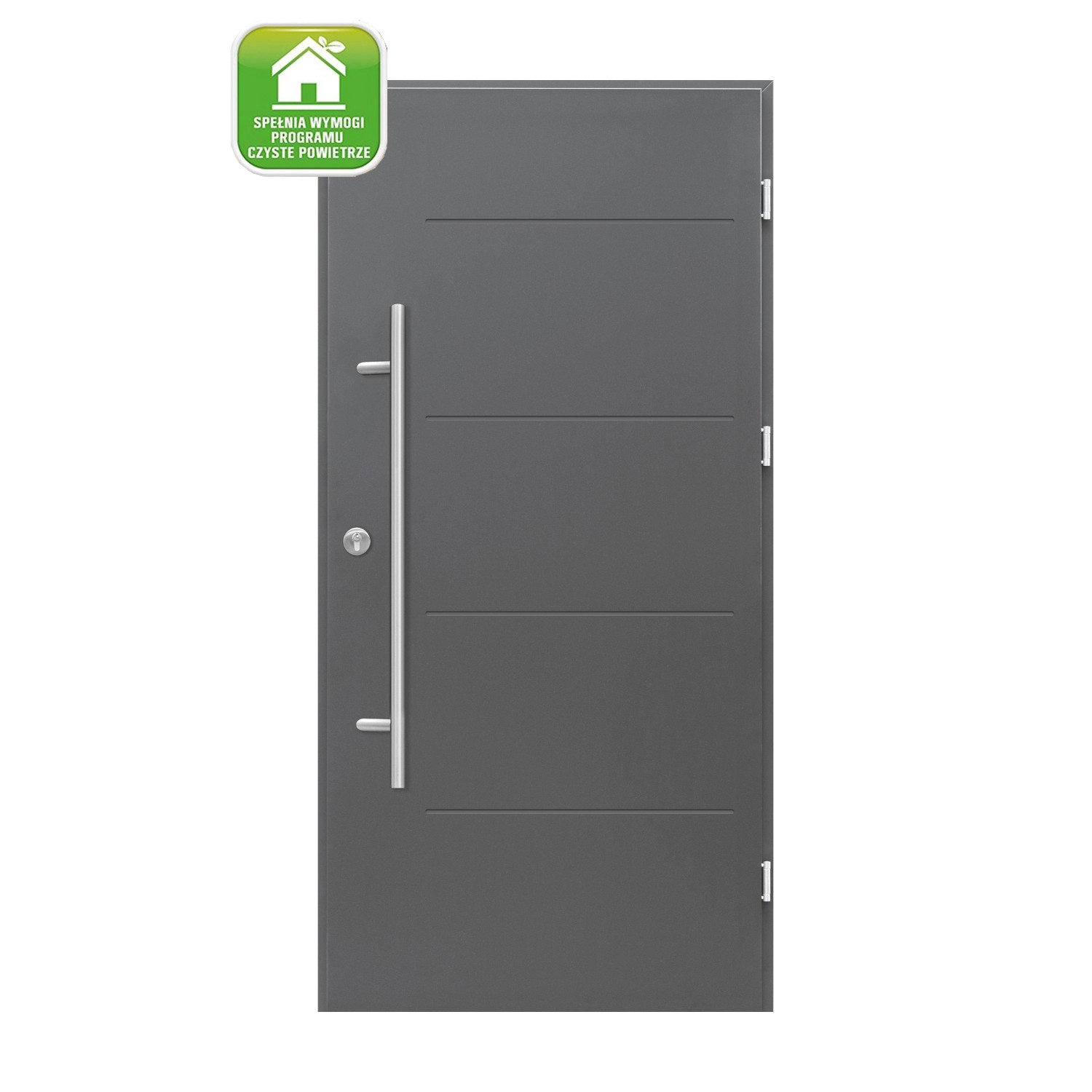 Splendoor Drzwi zewnętrzne Ledro antracyt 90P